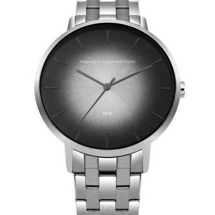 French Connection Black Dial Stainless Steel Quartz FC1306BM Mens Watch