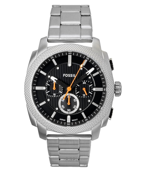 Fossil Machine Chronograph Stainless Steel Black Dial Quartz FS6095 Men's Watch