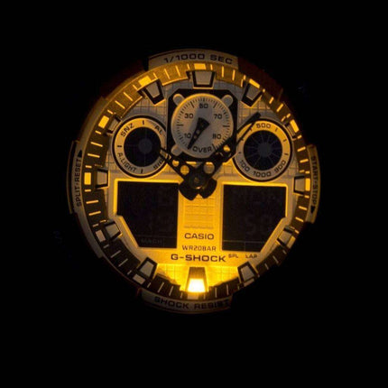 Casio G-Shock White and Black Series Analog Digital GA-100BW-1A Men's Watch