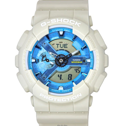 Casio G-Shock Analog Digital Bio-Based Resin Blue Dial Quartz GA-110AS-5A 200M Men's Watch