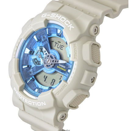 Casio G-Shock Analog Digital Bio-Based Resin Blue Dial Quartz GA-110AS-5A 200M Men's Watch