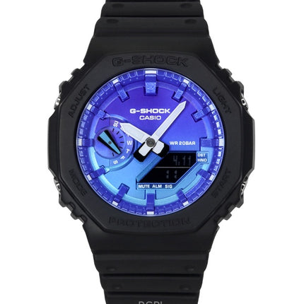 Casio G-Shock Analog Digital Bio-Based Resin Strap Blue Dial Quartz GA-2100FL-1A 200M Men's Watch