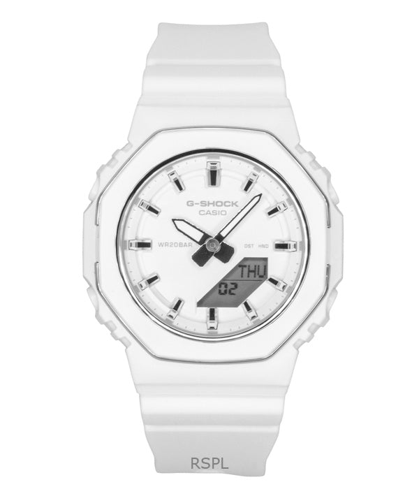 Casio G-Shock Analog Digital Bio-Based Resin Strap White Dial Quartz GMA-P2110-7A 200M Women's Watch