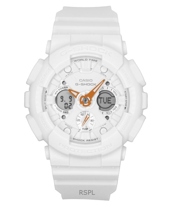 Casio G-Shock Analog Digital Bio-Based Resin White Dial Quartz GMA-S120SA-7A1 200M Women's Watch