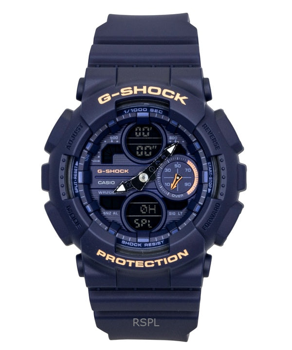 Casio G-Shock Analog Digital Bio-Based Resin Blue Dial Quartz GMA-S140-2A2 200M Women's Watch