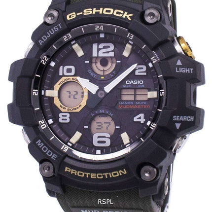 Casio G-Shock Mudmaster Tough Solar 200M GSG-100-1A3 GSG100-1A3 Men's Watch