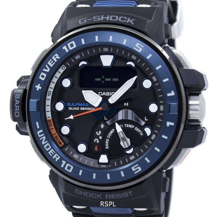 Casio G-Shock Gulfmaster Quad Sensor Shock Resistant Tough Solar GWN-Q1000-1A Men's Watch
