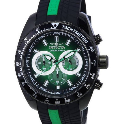 Invicta S1 Rally Chronograph Black And Green Dial Quartz 36307 100M Men's Watch