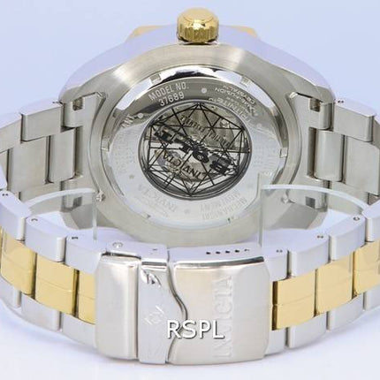 Invicta Bolt Two Tone Stainless Steel Blue Open Heart Dial Automatic 37689 100M Men's Watch