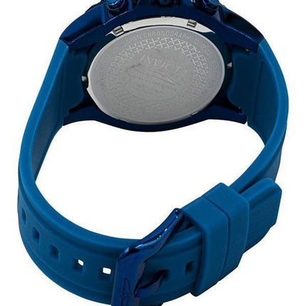 Invicta Pro Diver GMT Chronograph Silicon Strap Blue Dial Quartz 37754 100M Mens Watch