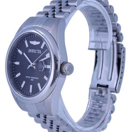 Invicta Aviator Stainless Steel Black Dial Quartz INV38409 Men's Watch