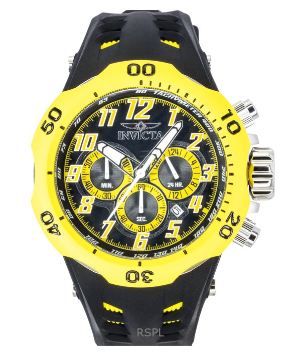Invicta Venom Hydra GMT Chronograph Silicone Strap Black Dial Quartz 48236 200M Men's Watch