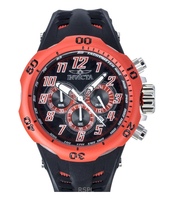 Invicta Venom Hydra GMT Chronograph Silicone Strap Black Dial Quartz 48237 200M Men's Watch