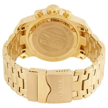 Invicta Pro Diver Scuba Chronograph Stainless Steel Gold Tone Dial Quartz Divers 80071 200M Mens Watch