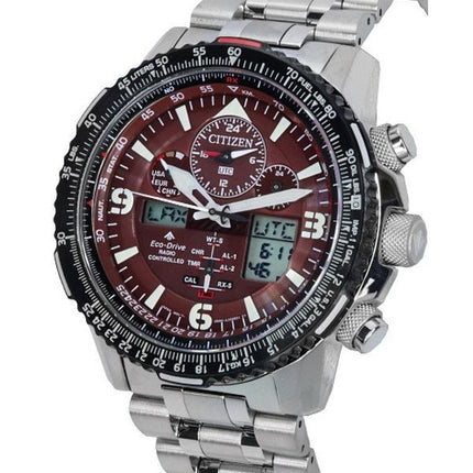 Citizen Promaster Skyhawk Perpetual Calendar Red Dial Eco-Drive JY8086-89X 200M Mens Watch
