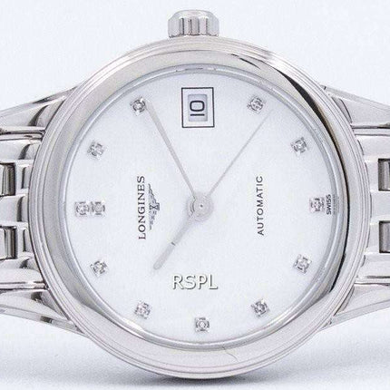 Longines Flagship Automatic Diamond White Dial L4.274.4.27.6 Women's Watch