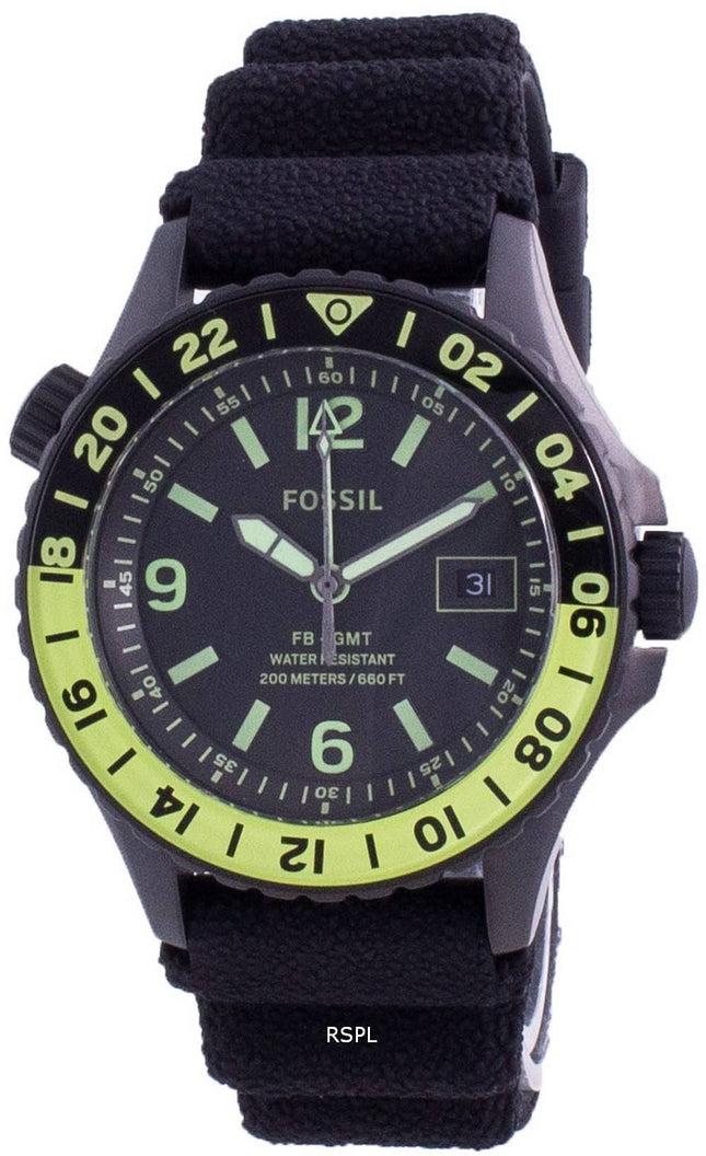 Fossil FB-GMT Curator Titanium Limited Edition Quartz LE1107 200M Mens Watch