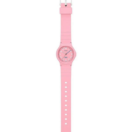 Casio Pop Analog Pink Bio Based Resin Strap Pink Dial Quartz LQ-24B-4B Women's Watch
