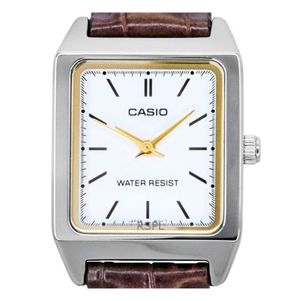 Casio Standard Analog Leather Strap White Dial Quartz LTP-V007L-7E2 Womens Watch