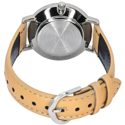 Casio Standard Analog Leather Strap Cream Dial Quartz LTP-VT04L-7A1 Women's Watch