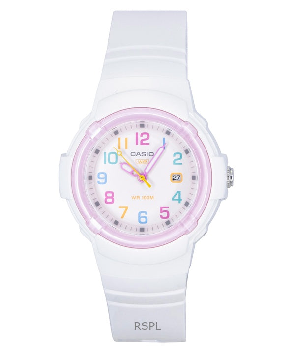 Casio Analog Bio-Based Resin Strap White Dial Quartz LX-800H-7A1V 100M Women's Watch