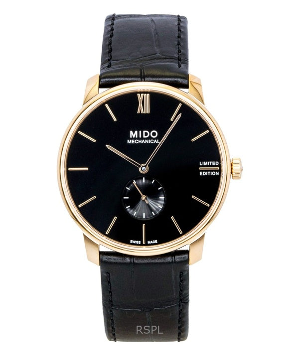Mido Baroncelli Limited Edition Leather Black Dial Automatic M037.405.36.050.00 Men's Watch