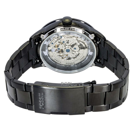 Fossil Townsman Stainless Steel Black Skeleton Dial Automatic ME3269 Men's Watch