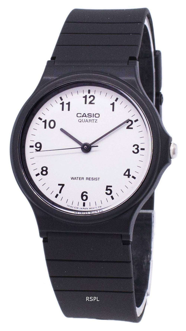 Refurbished Casio Classic Analog Quartz White Dial MQ-24-7BLDF MQ-24-7BL Men's Watch