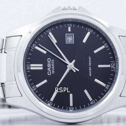 Casio Quartz Analog Stainless Steel Black Dial MTP-1183A-1ADF MTP-1183A-1A Mens Watch