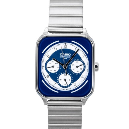 Casio Standard Analog Stainless Steel Blue And White Dial Quartz MTP-M307D-2BV Men's Watch
