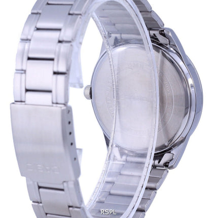 Casio Blue Dial Stainless Steel Analog Quartz MTP-V005D-2B5 MTPV005D-2 Mens Watch