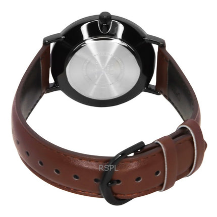 Casio Standard Analog Leather Strap White Dial Quartz MTP-VT03BL-7B Men's Watch