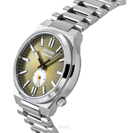 Citizen Tsuyosa Small Second Stainless Steel Textured Green Dial Automatic NK5010-51X Mens Watch