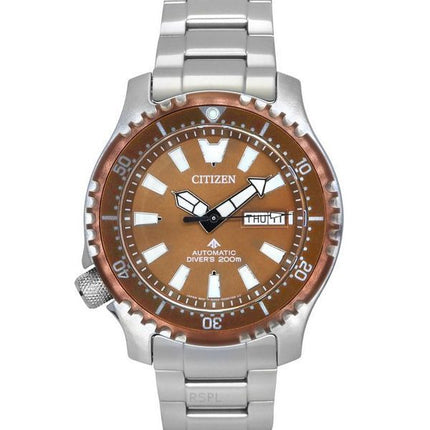 Citizen Promaster Marine Limited Edition Copper Dial Automatic Divers NY0164-65X 200M Mens Watch with Extra Strap