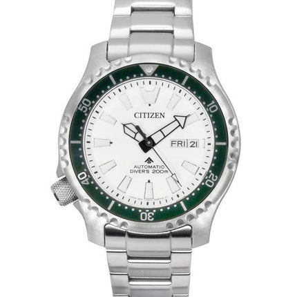 Citizen Promaster Marine Limited Edition White Dial Automatic Divers NY0168-64A 200M Mens Watch With Extra Strap