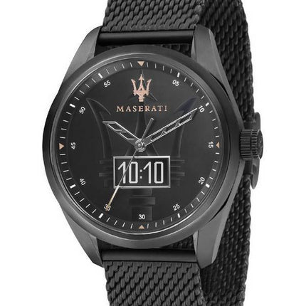 Maserati Traguardo Black Dial Quartz R8853112001 100M Mens Watch