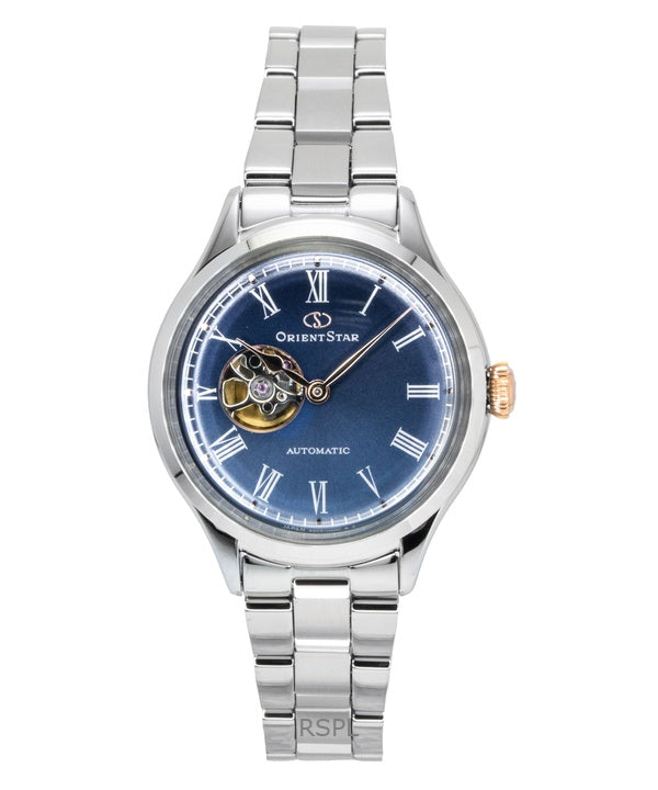 Orient Star Keshiki Classic Limited Edition Stainless Steel Open Heart Blue Grey Dial Automatic RE-ND0022L Women's Watch