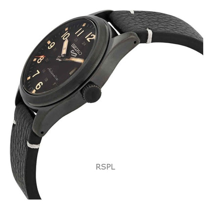Refurbished Seiko 5 Sports Field Collection Leather Strap Brown Dial Automatic SRPG41K1 100M Men's Watch