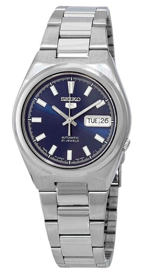 Refurbished Seiko Stainless Steel Blue Dial Automatic SNKC51J1 Men's Watch