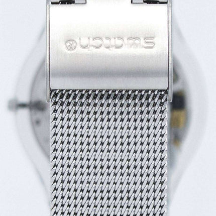 Swatch Skin Metal Knit Quartz SFM118M Women's Watch