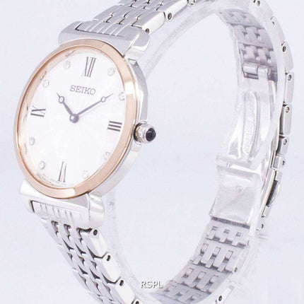Seiko Quartz SFQ798 SFQ798P1 SFQ798P Diamond Accents Women's Watch