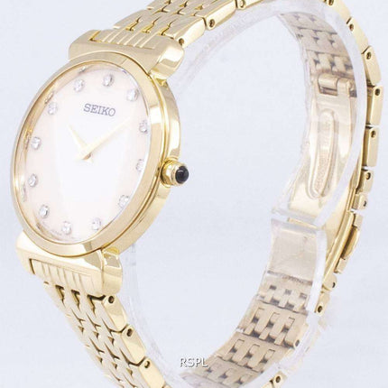 Seiko Quartz SFQ802 SFQ802P1 SFQ802P Diamond Accents Women's Watch