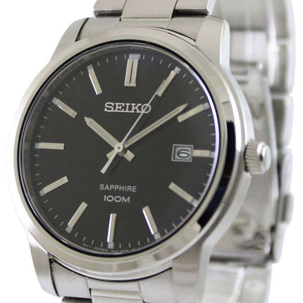 Seiko Quartz Sapphire Black Dial SGEH05P1 SGEH05P Mens Watch