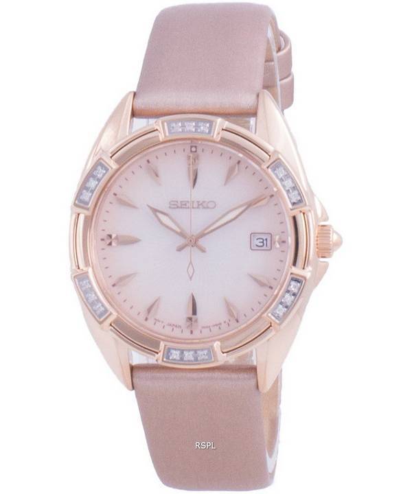 Seiko Diamond Accents Quartz SKK726 SKK726P1 SKK726P 100M Womens Watch