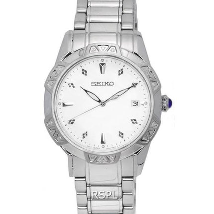 Seiko Diamonds Conceptual Mother Of Pearl Dial Quartz SKK727 SKK727P1 SKK727P 100M Women's Watch