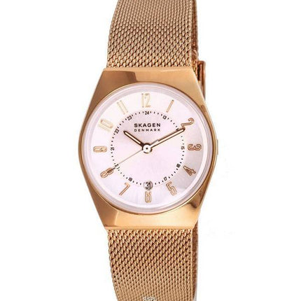 Skagen Grenen Lille Silver Dial Rose Gold Quartz SKW3035 Womens Watch