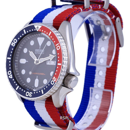 Seiko Automatic Divers Polyester SKX009K1-var-NATO25 200M Mens Watch