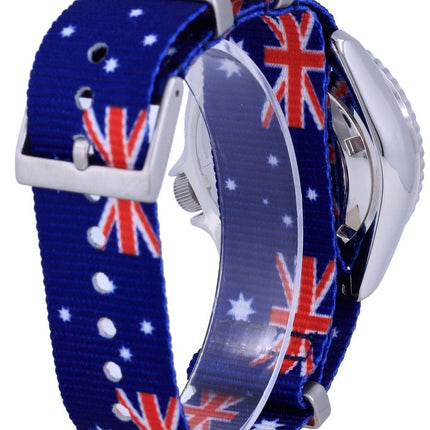 Seiko Automatic Divers Japan Made Polyester SKX011J1-var-NATO30 200M Mens Watch