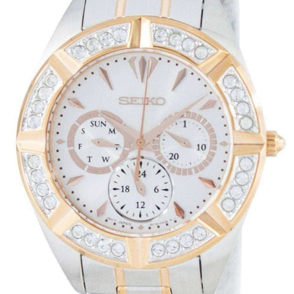 Seiko Quartz Multi-Function Diamond Accent SKY678 SKY678P1 SKY678P Women's Watch