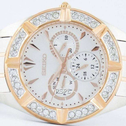 Seiko Quartz Multi-Function Diamond Accent SKY678 SKY678P1 SKY678P Women's Watch